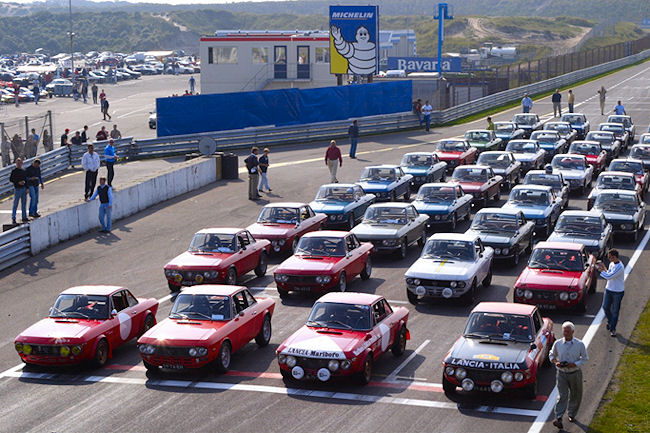 40 Fulvia’s bijeen op het circuit van Zandvoort 40 Fulvia’s bijeen op het circuit van Zandvoort